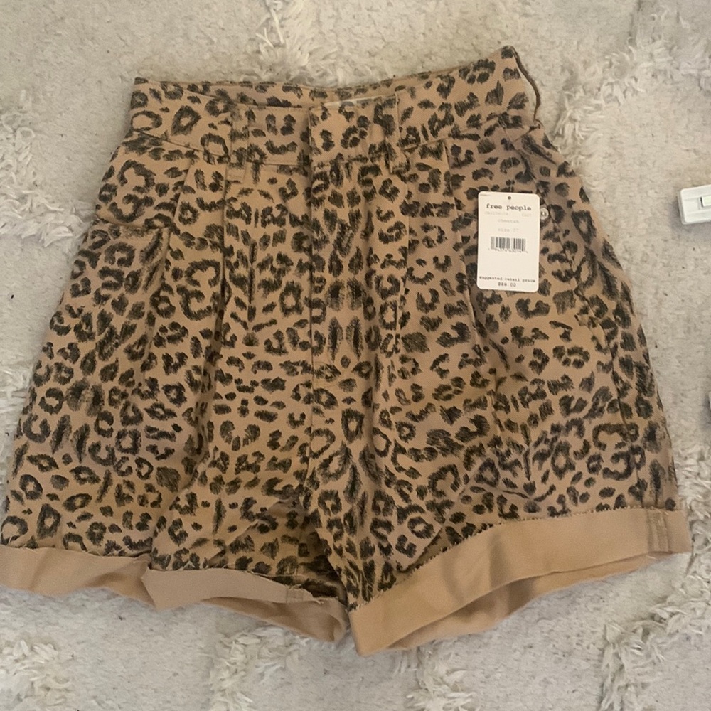 Free People Cheetah Shorts